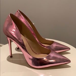 Pink metallic 4.5" Aldo heels